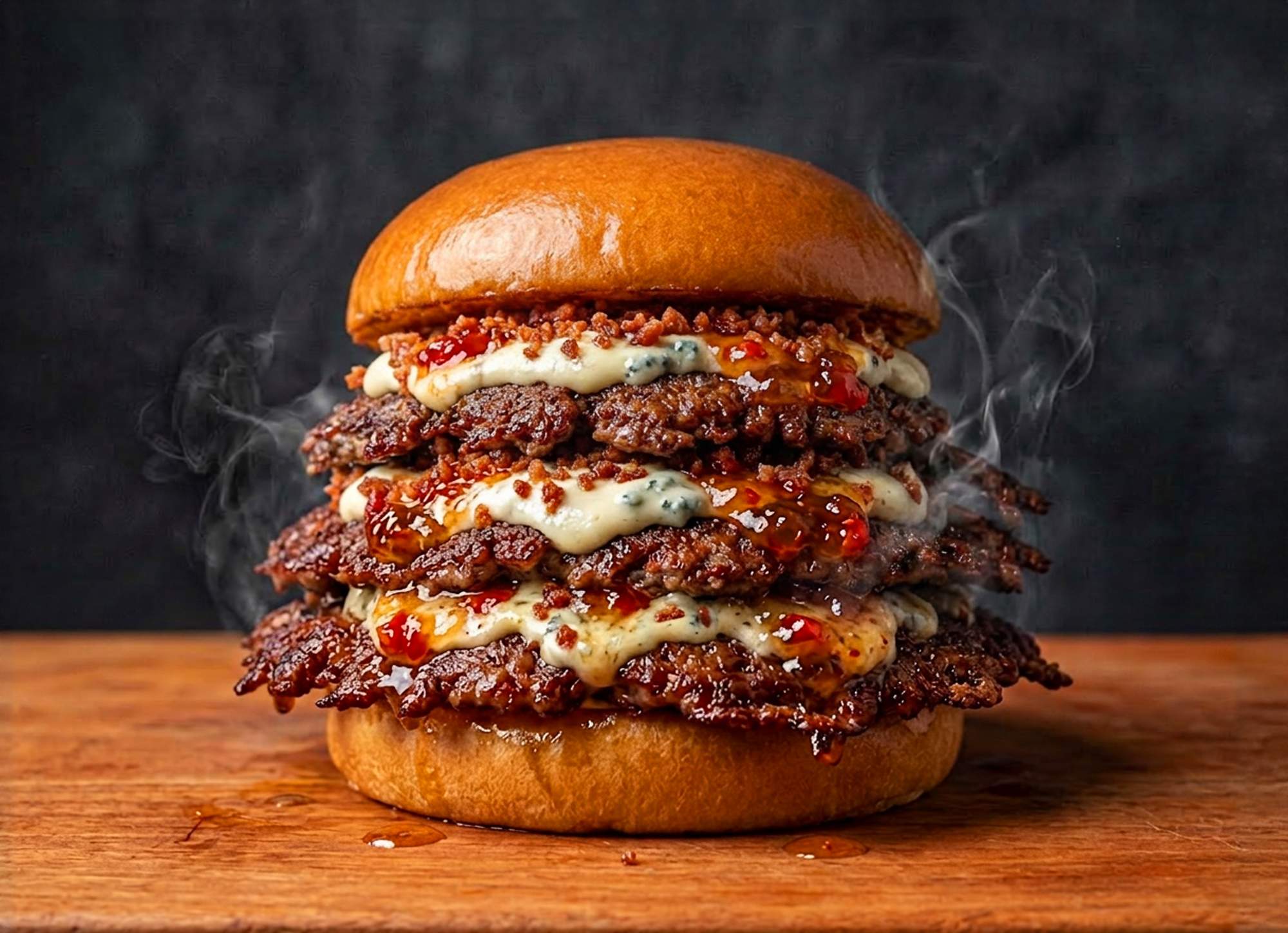 Smash Burger Gorgonzola e Geleia 3.0