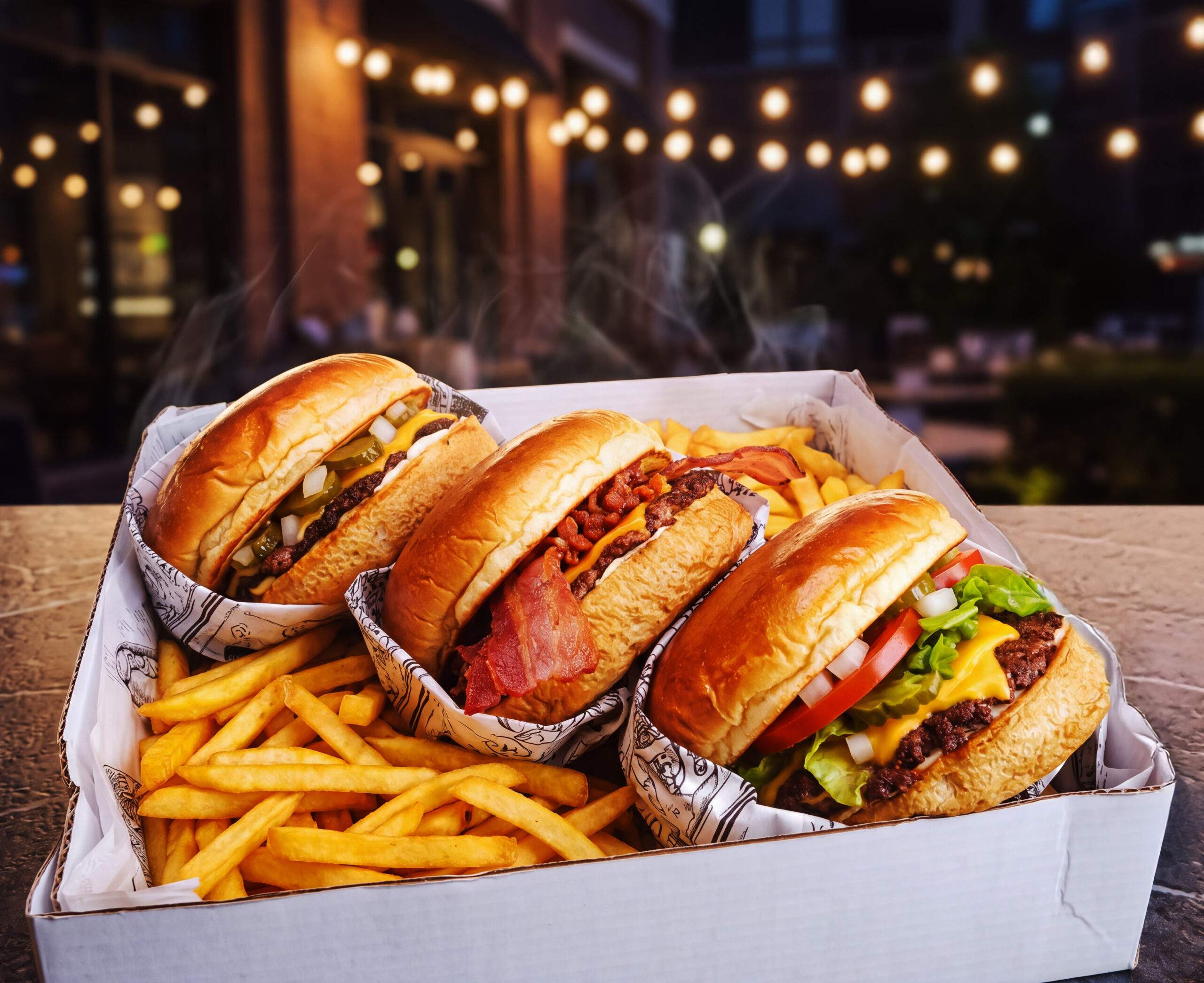BOX TRIPLE 3 Smashes Burgers + Fritas G
