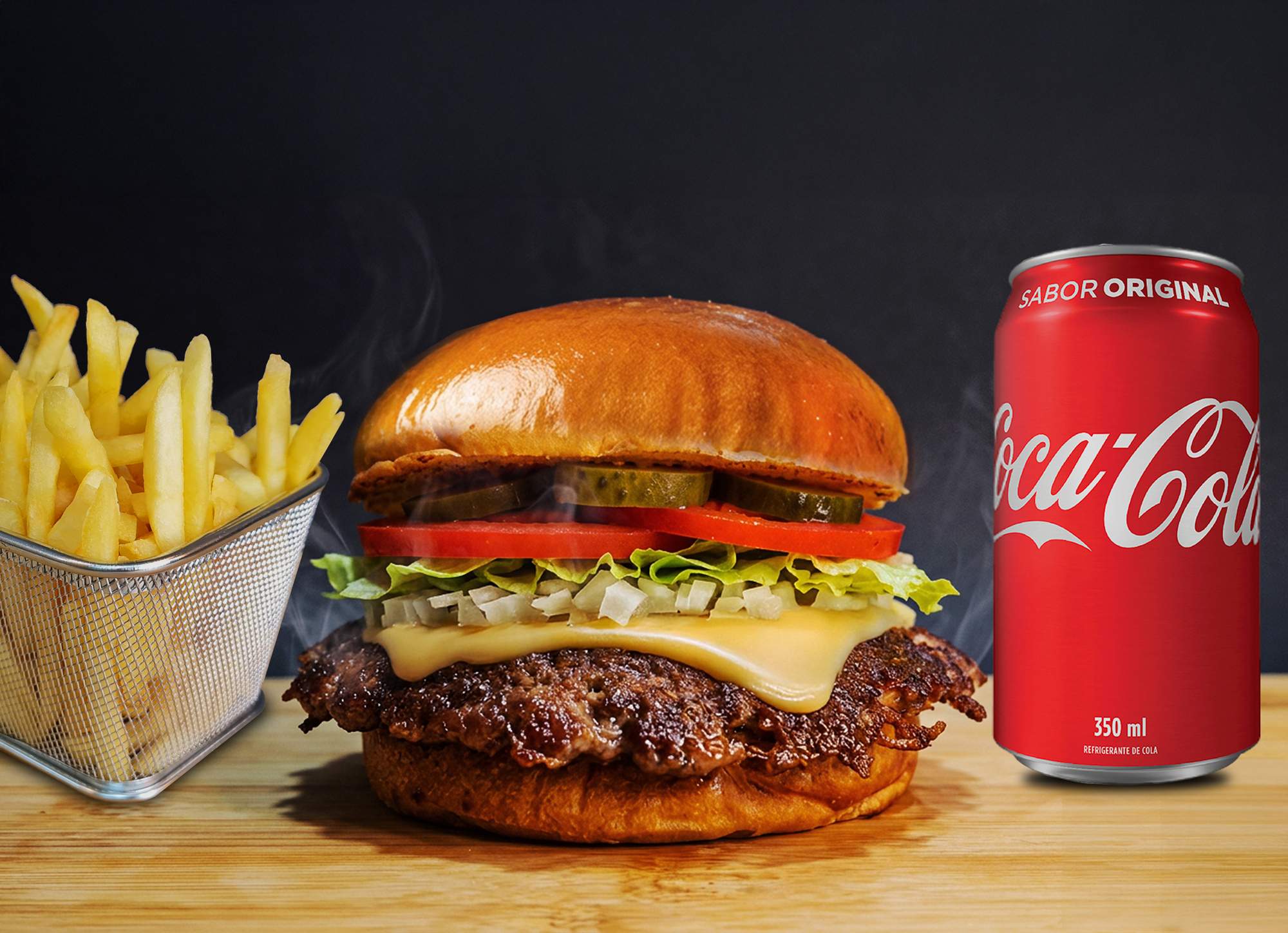 Combo Smash Burger Salad + Acomp + Bebida