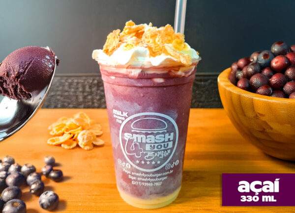 Smash-Shake de Açaí