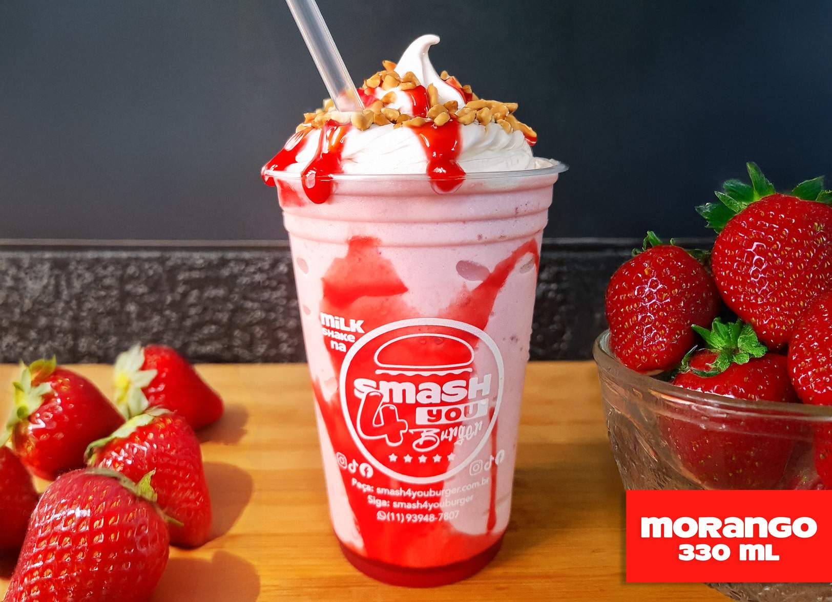 Smash-Shake de Morango